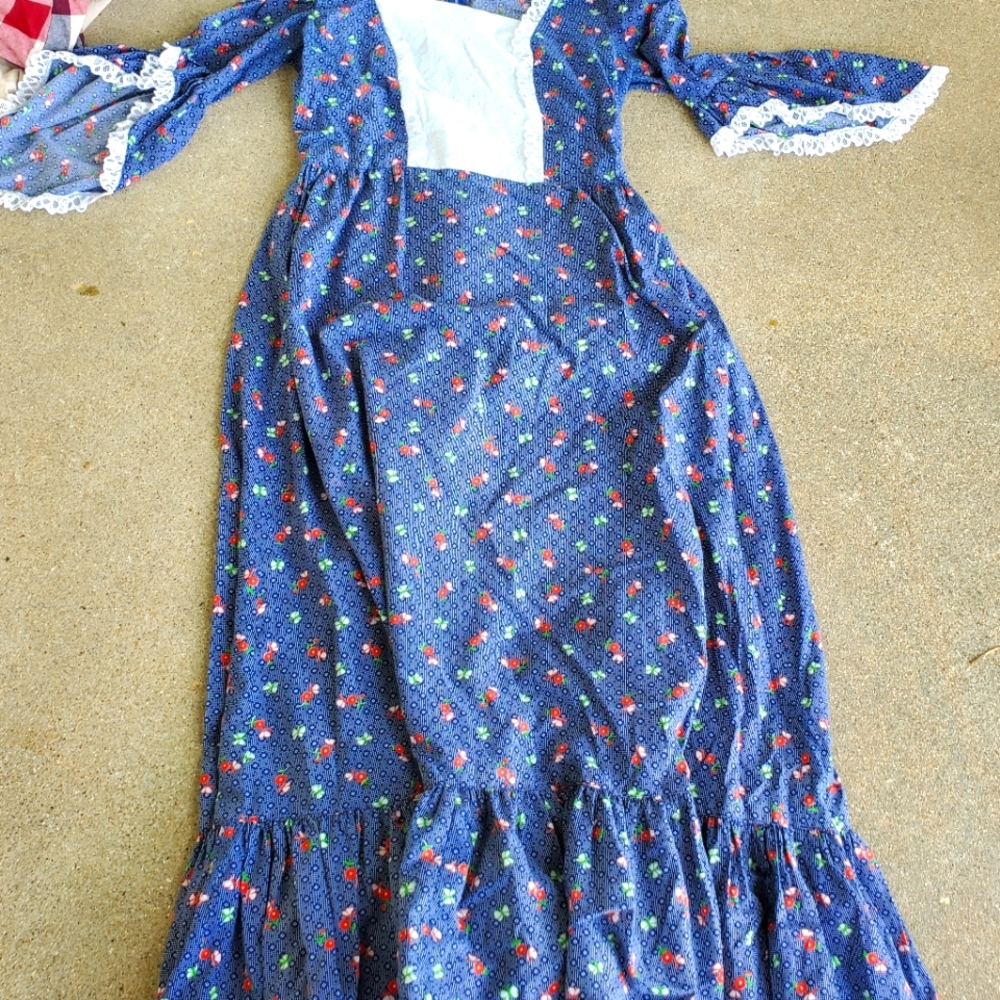 Handmade 1970s Gunnesax Inspired Dress